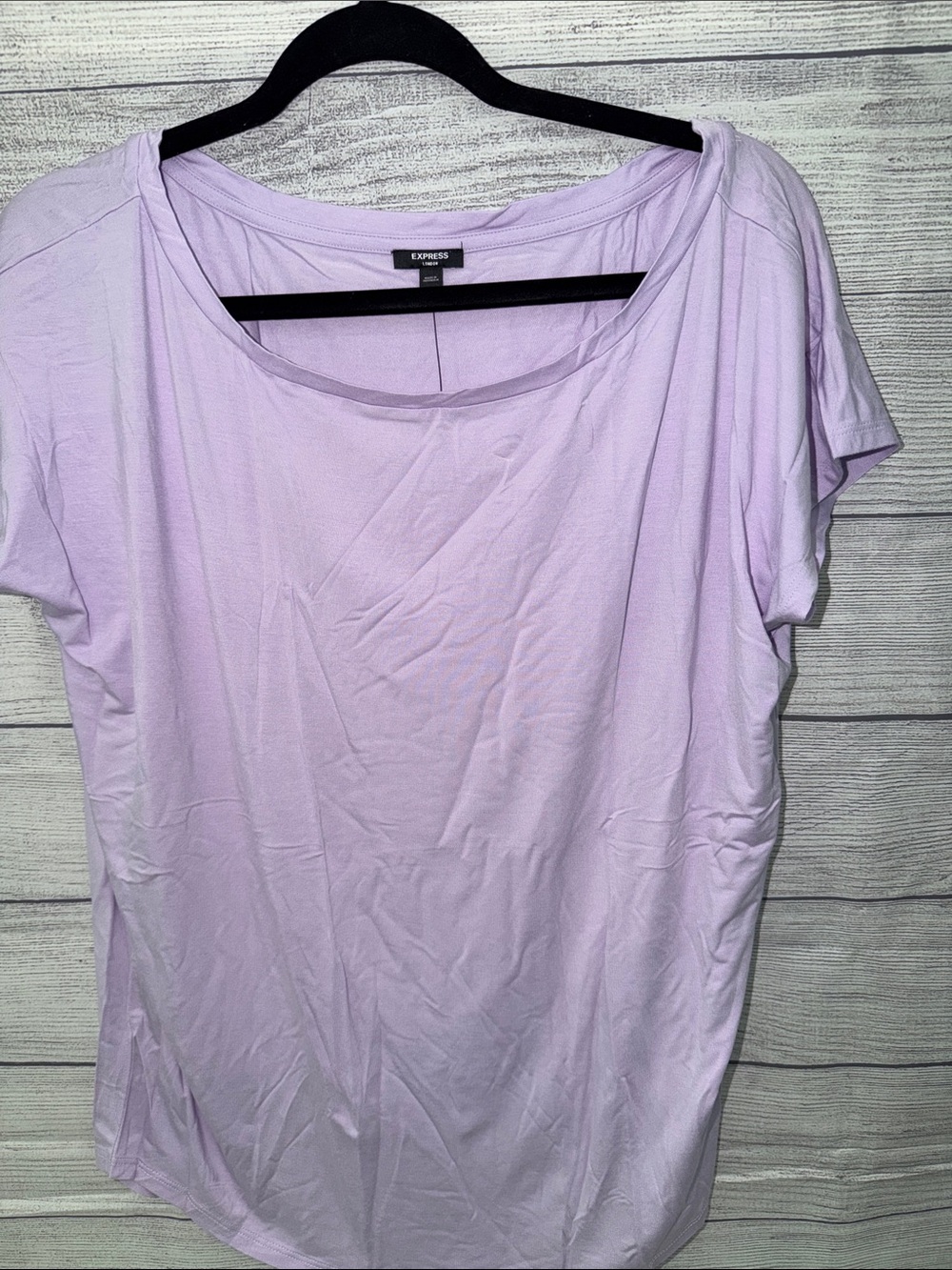 Express Lavender Stretch Knit Top